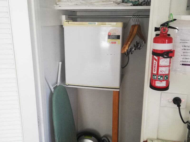 Comfortable, private sleepout