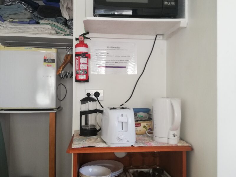 Comfortable, private sleepout