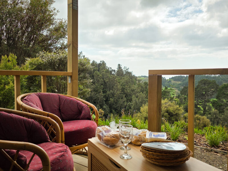Secluded Cabin with Valley and Sea Views