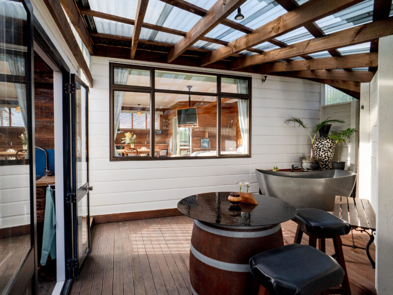 Raglan's Tranquil Garden Retreat at Moa Stone Estate