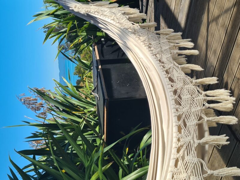 The Flax Pod Cabin with amazing sea views