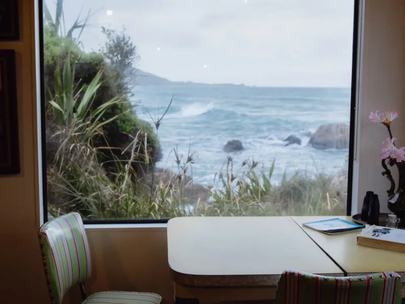 Woodpecker Bay Bach - life on the edge.